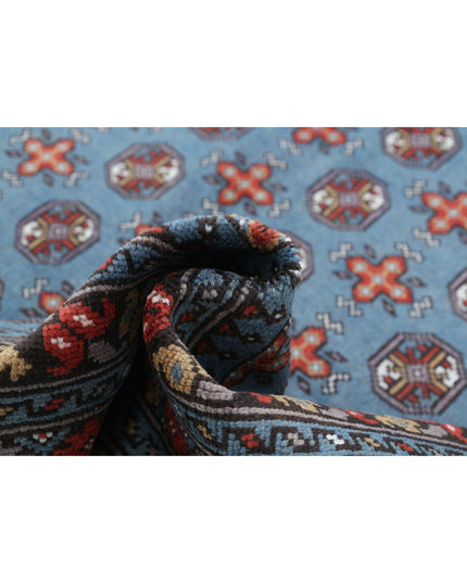 Revival 6' 8" X 9' 7" Hand Knotted Wool Rug 6' 8" X 9' 7" (203 X 292) / Blue / Wool