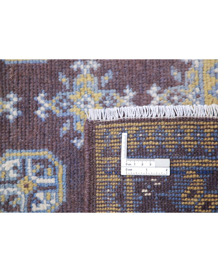 Revival 6' 6" X 9' 5" Hand Knotted Wool Rug 6' 6" X 9' 5" (198 X 287) / Purple / Wool