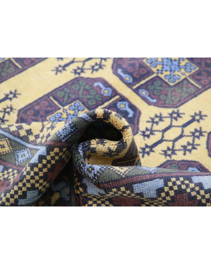 Revival 6' 7" X 9' 3" Hand Knotted Wool Rug 6' 7" X 9' 3" (201 X 282) / Gold / Wool