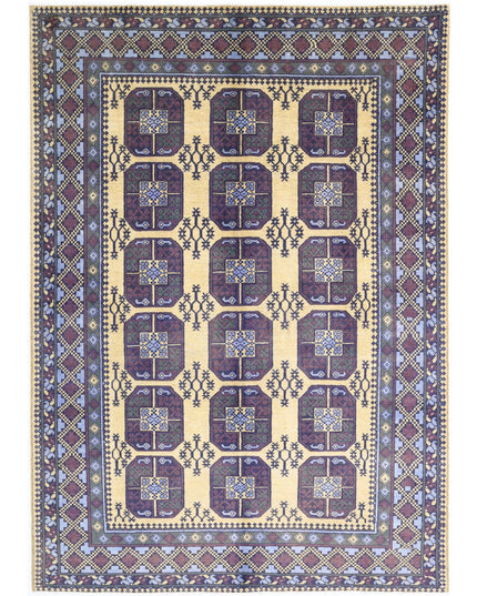 Revival 6' 7" X 9' 3" Hand Knotted Wool Rug 6' 7" X 9' 3" (201 X 282) / Gold / Wool