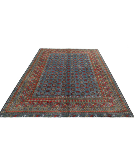 Revival 6' 8" X 9' 10" Hand Knotted Wool Rug 6' 8" X 9' 10" (203 X 300) / Blue / Wool