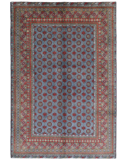 Revival 6' 8" X 9' 10" Hand Knotted Wool Rug 6' 8" X 9' 10" (203 X 300) / Blue / Wool