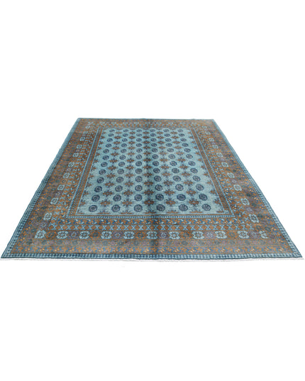 Revival 6' 10" X 9' 5" Hand Knotted Wool Rug 6' 10" X 9' 5" (208 X 287) / Blue / Wool