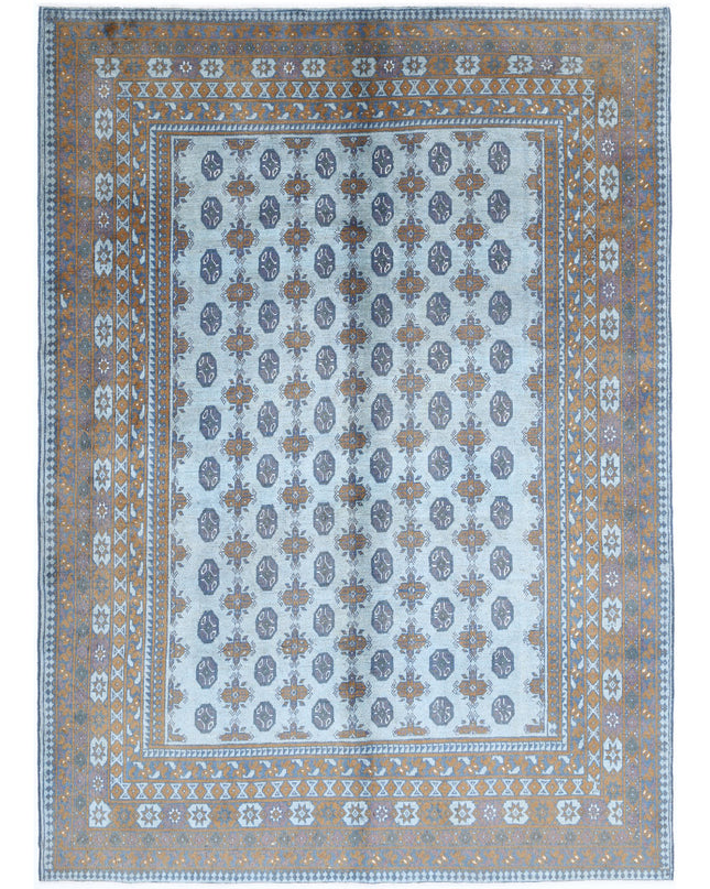 Revival 6' 10" X 9' 5" Hand Knotted Wool Rug 6' 10" X 9' 5" (208 X 287) / Blue / Wool