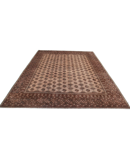 Revival 8' 2" X 10' 7" Hand Knotted Wool Rug 8' 2" X 10' 7" (249 X 322) / Brown / Wool