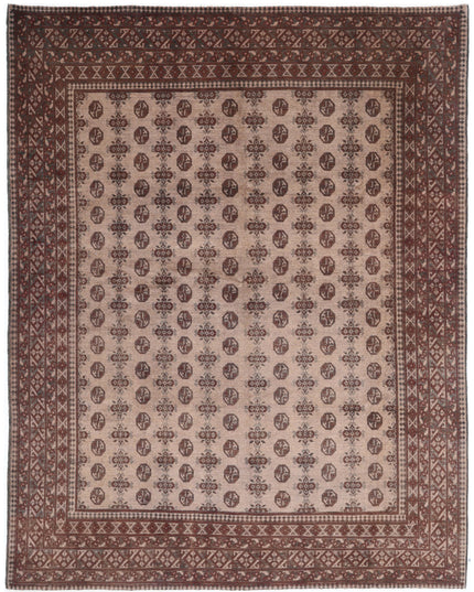 Revival 8' 2" X 10' 7" Hand Knotted Wool Rug 8' 2" X 10' 7" (249 X 322) / Brown / Wool