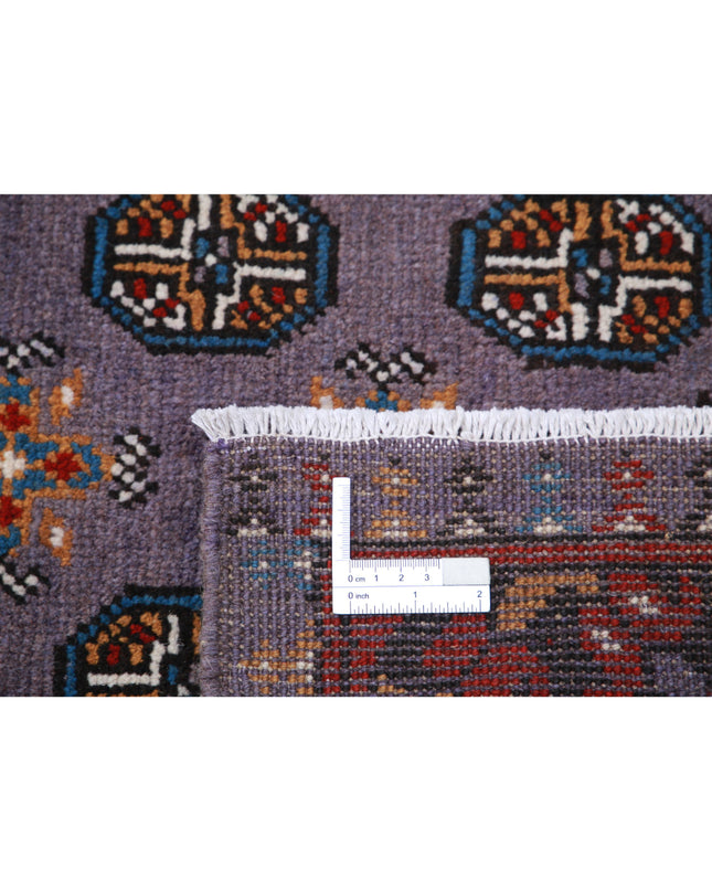 Revival 6' 6" X 9' 3" Hand Knotted Wool Rug 6' 6" X 9' 3" (198 X 282) / Purple / Wool