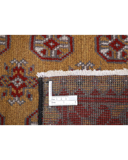 Revival 6' 6" X 9' 3" Hand Knotted Wool Rug 6' 6" X 9' 3" (198 X 282) / Gold / Wool