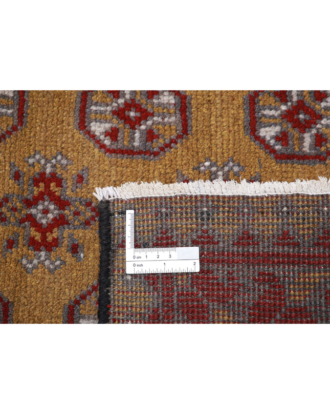 Revival 6' 6" X 9' 3" Hand Knotted Wool Rug 6' 6" X 9' 3" (198 X 282) / Gold / Wool