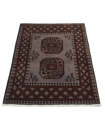 Revival 2' 7" X 3' 10" Hand Knotted Wool Rug 2' 7" X 3' 10" (79 X 117) / Grey / Wool