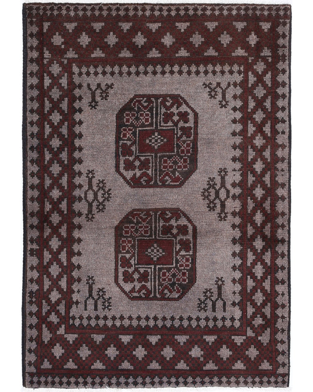 Revival 2' 7" X 3' 10" Hand Knotted Wool Rug 2' 7" X 3' 10" (79 X 117) / Grey / Wool