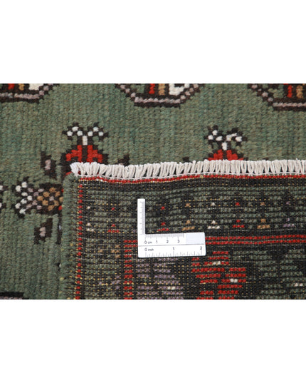 Revival 6' 8" X 9' 5" Hand Knotted Wool Rug 6' 8" X 9' 5" (203 X 287) / Green / Wool