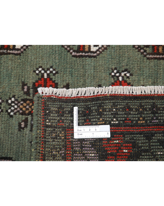 Revival 6' 8" X 9' 5" Hand Knotted Wool Rug 6' 8" X 9' 5" (203 X 287) / Green / Wool