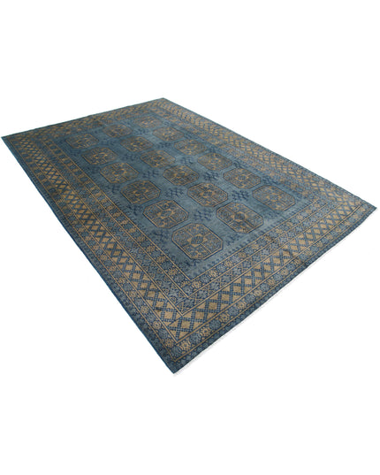 Revival 6' 9" X 9' 5" Hand Knotted Wool Rug 6' 9" X 9' 5" (206 X 287) / Blue / Wool