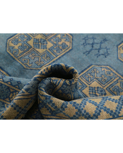 Revival 6' 9" X 9' 5" Hand Knotted Wool Rug 6' 9" X 9' 5" (206 X 287) / Blue / Wool