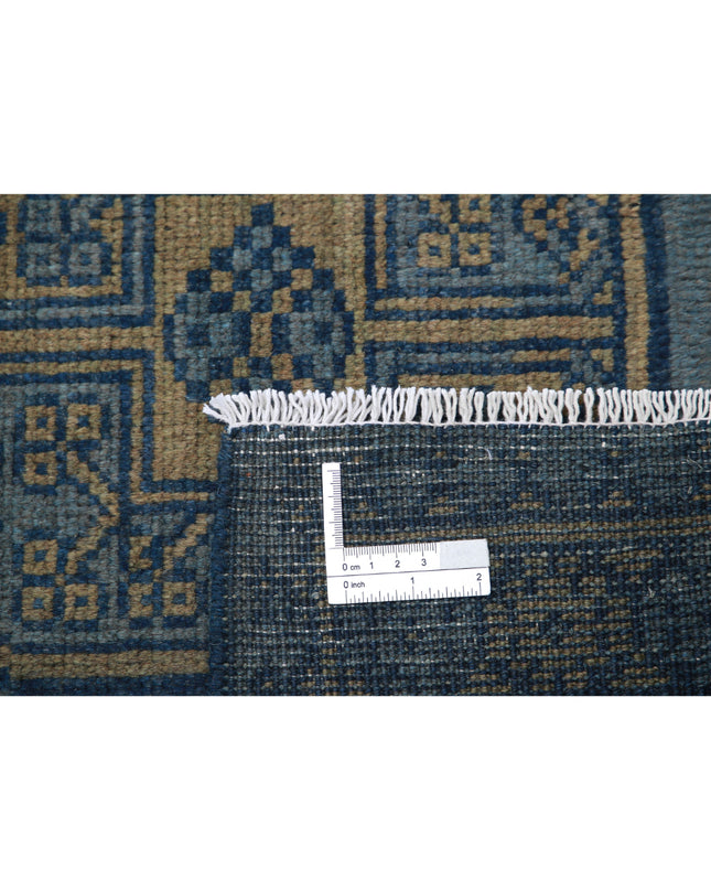 Revival 6' 9" X 9' 5" Hand Knotted Wool Rug 6' 9" X 9' 5" (206 X 287) / Blue / Wool