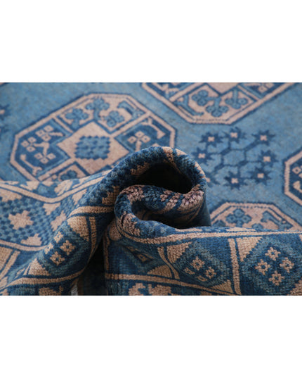 Revival 6' 8" X 9' 5" Hand Knotted Wool Rug 6' 8" X 9' 5" (203 X 287) / Blue / Wool