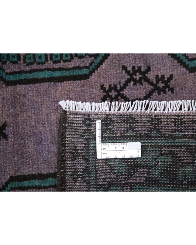 Revival 6' 7" X 9' 7" Hand Knotted Wool Rug 6' 7" X 9' 7" (201 X 292) / Purple / Wool