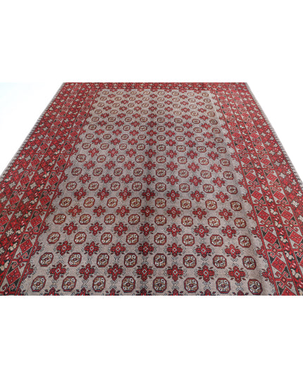 Revival 8' 2" X 10' 11" Hand Knotted Wool Rug 8' 2" X 10' 11" (249 X 333) / Grey / Wool