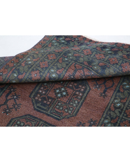 Revival 3' 2" X 4' 9" Hand Knotted Wool Rug 3' 2" X 4' 9" (97 X 145) / Brown / Wool