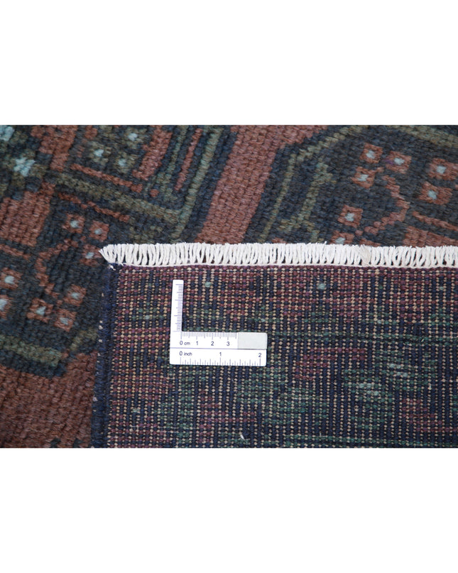 Revival 3' 2" X 4' 9" Hand Knotted Wool Rug 3' 2" X 4' 9" (97 X 145) / Brown / Wool