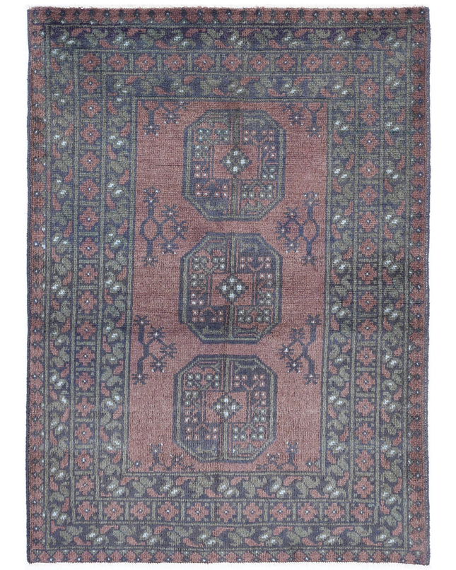 Revival 3' 2" X 4' 9" Hand Knotted Wool Rug 3' 2" X 4' 9" (97 X 145) / Brown / Wool