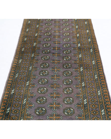 Revival 2' 9" X 9' 6" Hand Knotted Wool Rug 2' 9" X 9' 6" (84 X 290) / Purple / Wool