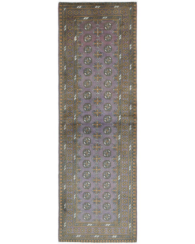 Revival 2' 9" X 9' 6" Hand Knotted Wool Rug 2' 9" X 9' 6" (84 X 290) / Purple / Wool
