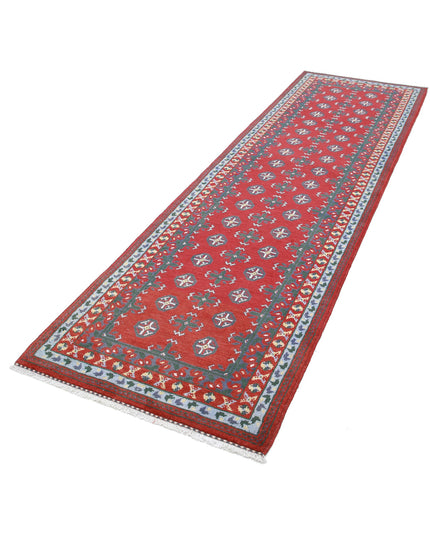 Revival 2' 10" X 9' 8" Hand Knotted Wool Rug 2' 10" X 9' 8" (86 X 295) / Red / Wool