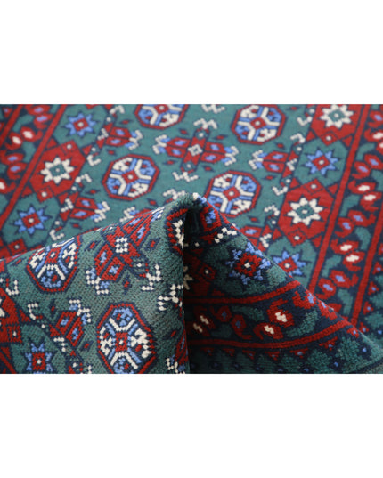 Revival 2' 8" X 9' 3" Hand Knotted Wool Rug 2' 8" X 9' 3" (81 X 282) / Green / Wool