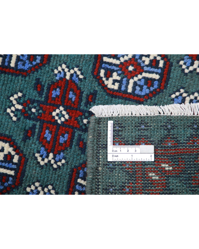 Revival 2' 8" X 9' 3" Hand Knotted Wool Rug 2' 8" X 9' 3" (81 X 282) / Green / Wool