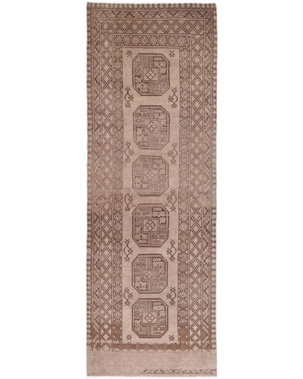 Revival 2' 9" X 8' 10" Hand Knotted Wool Rug 2' 9" X 8' 10" (84 X 269) / Tan / Wool