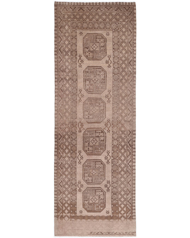 Revival 2' 9" X 8' 10" Hand Knotted Wool Rug 2' 9" X 8' 10" (84 X 269) / Tan / Wool