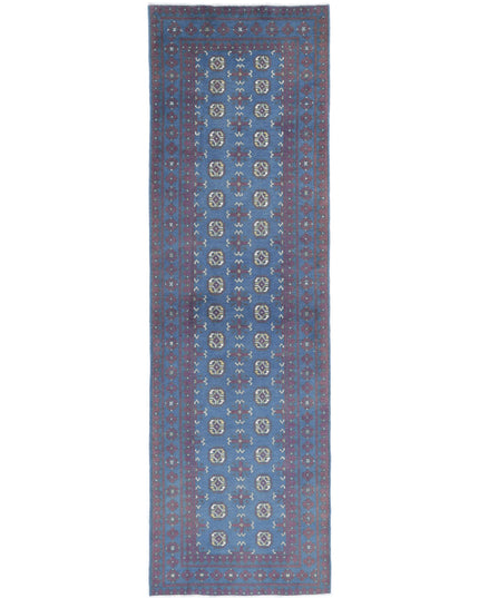 Revival 2' 9" X 9' 7" Hand Knotted Wool Rug 2' 9" X 9' 7" (84 X 292) / Blue / Wool