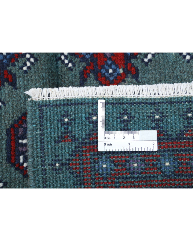 Revival 2' 7" X 12' 7" Hand Knotted Wool Rug 2' 7" X 12' 7" (79 X 383) / Green / Wool