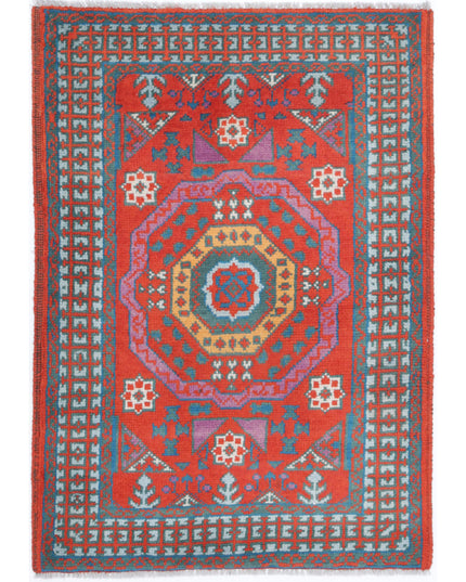 Revival 2' 7" X 3' 9" Hand Knotted Wool Rug 2' 7" X 3' 9" (79 X 114) / Rust / Wool
