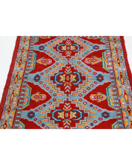 Revival 2' 10" X 3' 10" Hand Knotted Wool Rug 2' 10" X 3' 10" (86 X 117) / Red / Wool