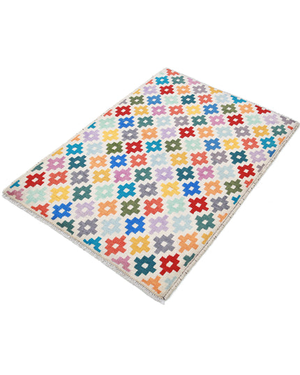 Revival 2' 9" X 4' 0" Hand Knotted Wool Rug 2' 9" X 4' 0" (84 X 122) / Ivory / Wool