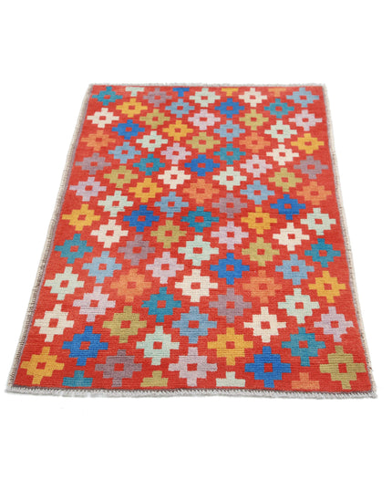 Revival 2' 7" X 3' 10" Hand Knotted Wool Rug 2' 7" X 3' 10" (79 X 117) / Rust / Wool