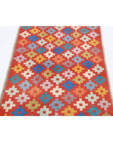 Revival 2' 7" X 3' 10" Hand Knotted Wool Rug 2' 7" X 3' 10" (79 X 117) / Rust / Wool