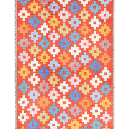 Revival 2' 7" X 3' 10" Hand Knotted Wool Rug 2' 7" X 3' 10" (79 X 117) / Rust / Wool