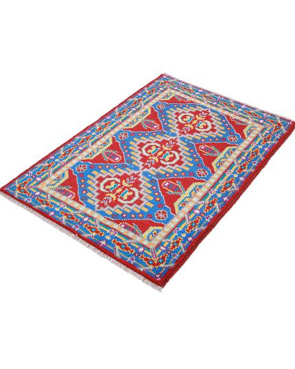 Revival 2' 8" X 3' 10" Hand Knotted Wool Rug 2' 8" X 3' 10" (81 X 117) / Red / Wool