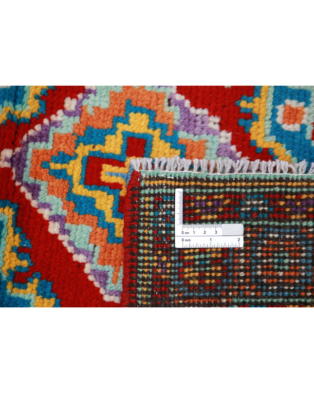 Revival 2' 8" X 4' 0" Hand Knotted Wool Rug 2' 8" X 4' 0" (81 X 122) / Teal / Wool