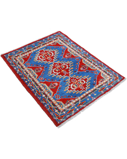 Revival 2' 10" X 3' 8" Hand Knotted Wool Rug 2' 10" X 3' 8" (86 X 112) / Red / Wool