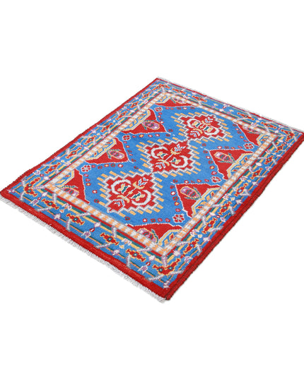 Revival 2' 10" X 3' 8" Hand Knotted Wool Rug 2' 10" X 3' 8" (86 X 112) / Red / Wool