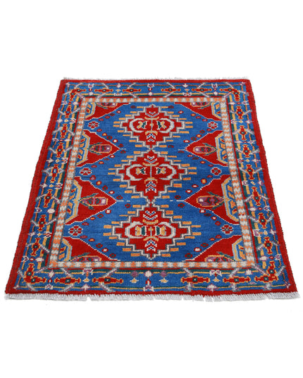Revival 2' 10" X 3' 8" Hand Knotted Wool Rug 2' 10" X 3' 8" (86 X 112) / Red / Wool