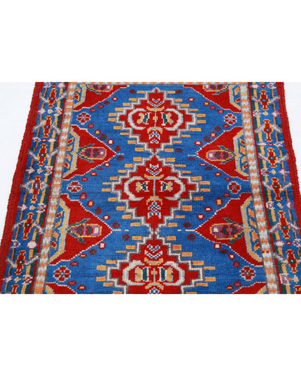Revival 2' 10" X 3' 8" Hand Knotted Wool Rug 2' 10" X 3' 8" (86 X 112) / Red / Wool