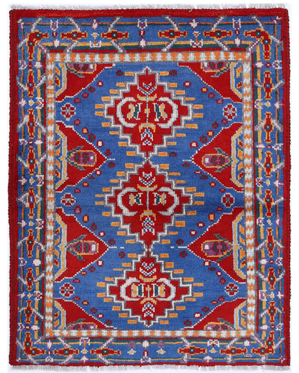 Revival 2' 10" X 3' 8" Hand Knotted Wool Rug 2' 10" X 3' 8" (86 X 112) / Red / Wool