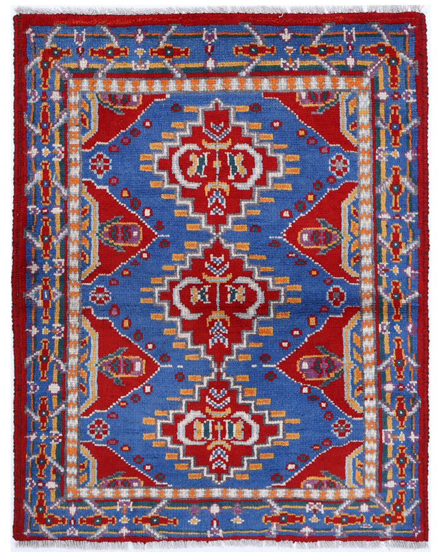 Revival 2' 10" X 3' 8" Hand Knotted Wool Rug 2' 10" X 3' 8" (86 X 112) / Red / Wool