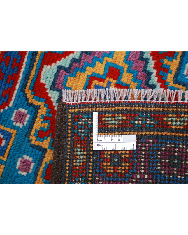 Revival 2' 9" X 4' 0" Hand Knotted Wool Rug 2' 9" X 4' 0" (84 X 122) / Teal / Wool